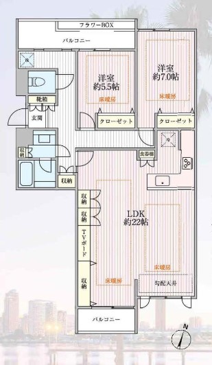 ヴィラグレイズ西落合　間取り図