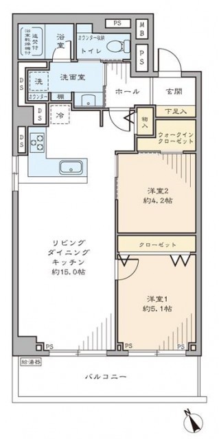 東海経堂マンション　間取り