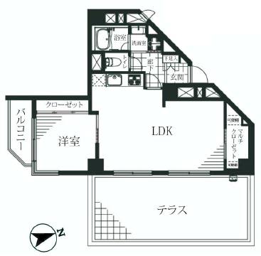 チュリス氷川坂　間取り図　312