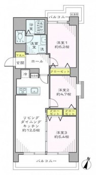 明石町アビタシオン　間取り