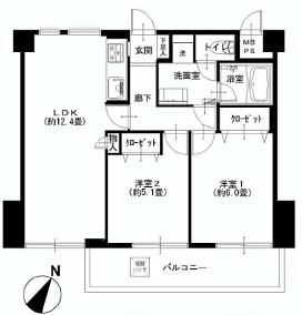 田園調布サニーハイツ　　間取り