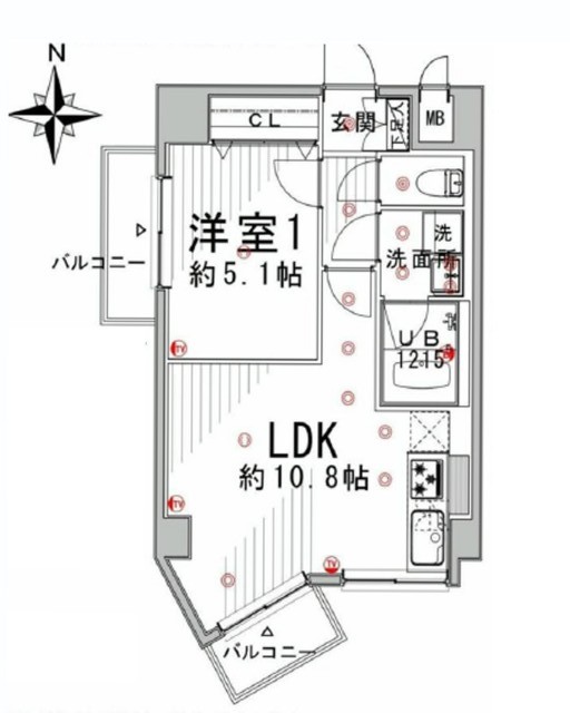 五反田ダイヤモンドマンション　間取り