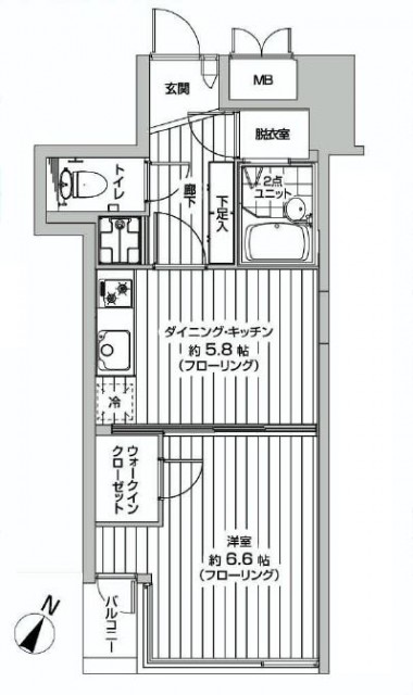 ストークビル赤坂　間取り図602