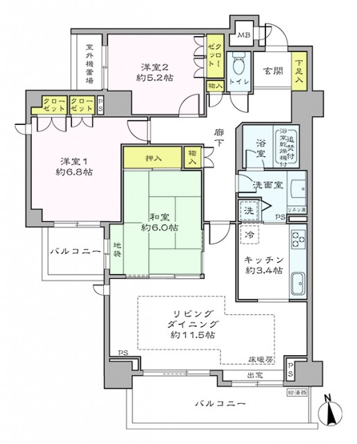 パークハイム中野坂上　間取り