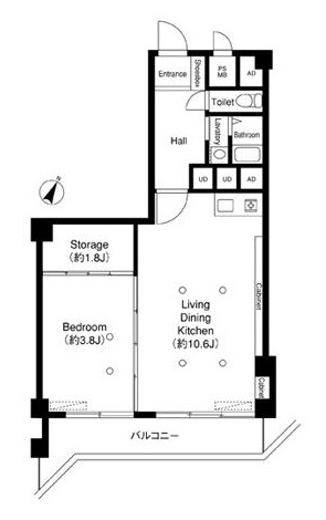 代々木スカイハイツ　間取図