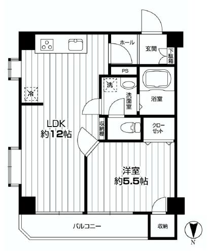 メイゾン西麻布　間取り図404