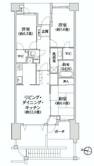 グランシティ上用賀ラ・アヴェニュー　間取り