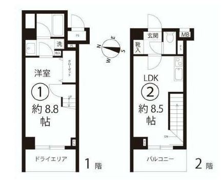 ライズ中野新橋　間取り