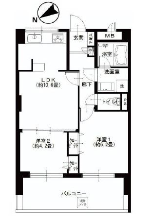 プチモンド目白　間取り図