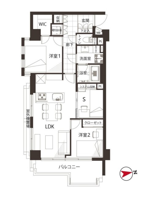 ジェイパーク東大井　間取り図