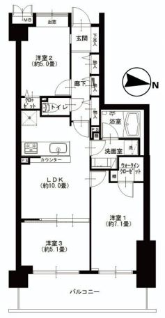 モア・クレスト荻窪　間取り図