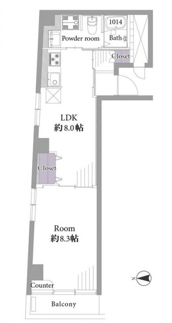 サンローゼ新宿　間取り