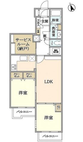 ライオンズマンション弦巻　間取り