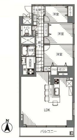 広尾マンション　間取り