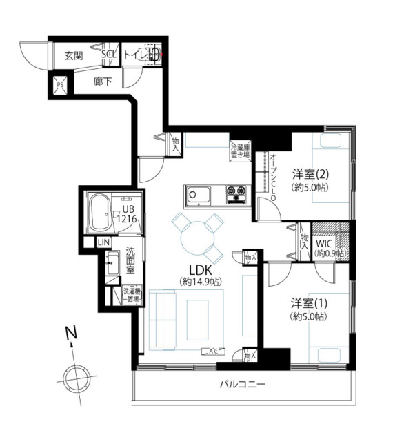 セブンスターマンション第２五反田　間取り図