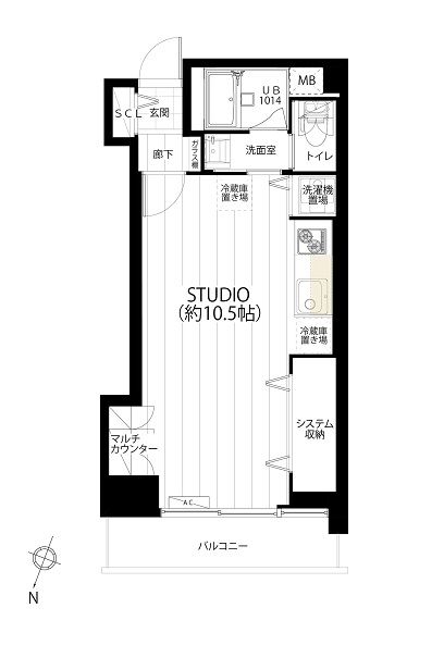 赤坂パレスマンション306　間取り図