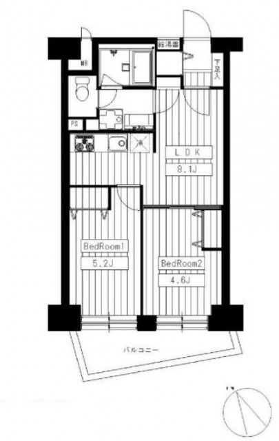 恒陽馬込マンション　間取り図