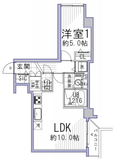 パレドール日本橋　間取り図