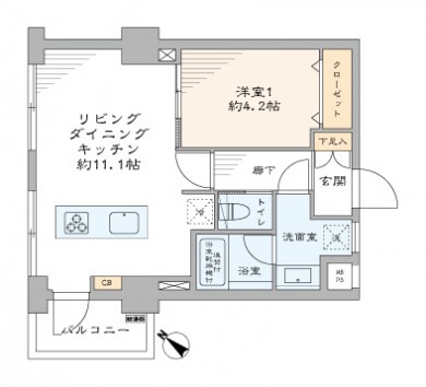 ライオンズマンション市ヶ谷　間取り図