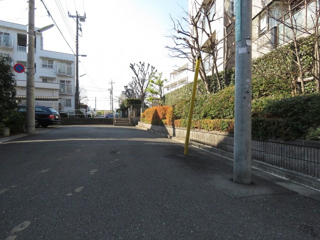 上野毛南パークホームズ　エントランス前道路