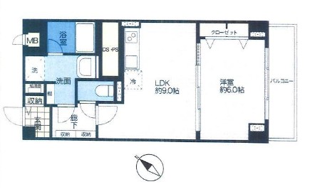 越前堀永谷マンション　間取り図