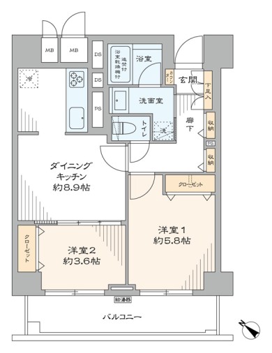 ファミール西新宿　間取り図