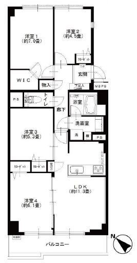 ファミール浜園　間取り