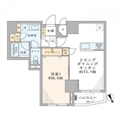 東池袋ハイツ壱番館　間取り図