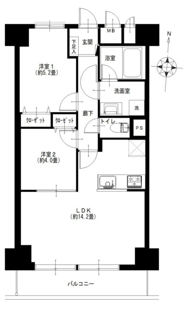 大森パークハイツ　間取り図