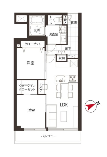 ブロードウェイ　間取り図