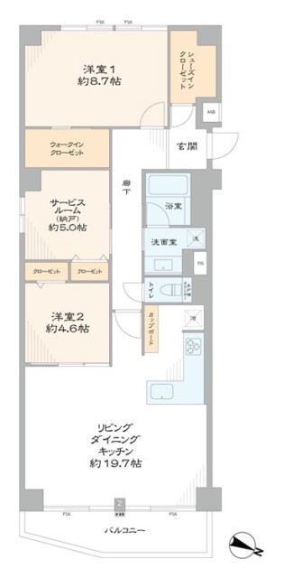 三井音羽ハイツ　間取り図