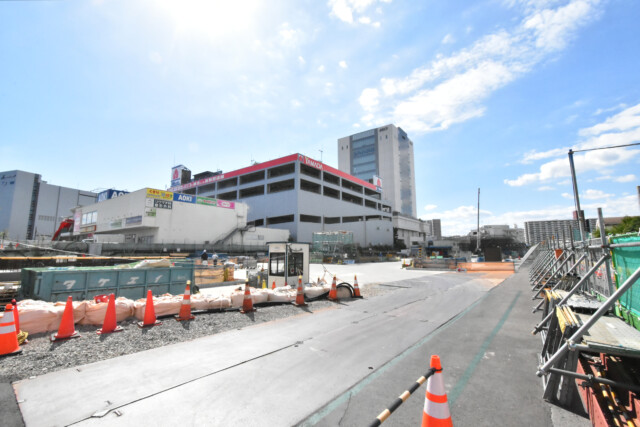 南砂町駅周辺 駅新設工事中