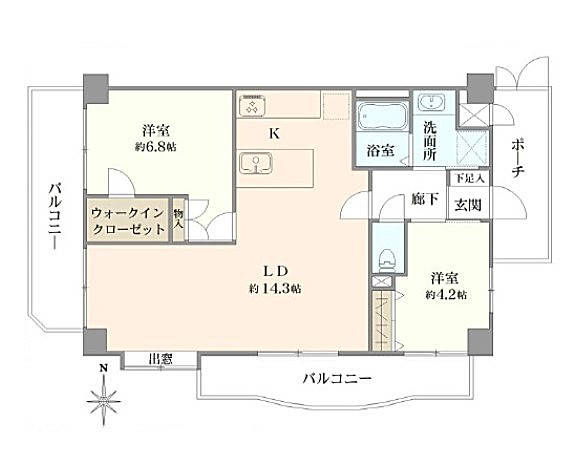 朝日クレス・パリオ護国寺　間取り図