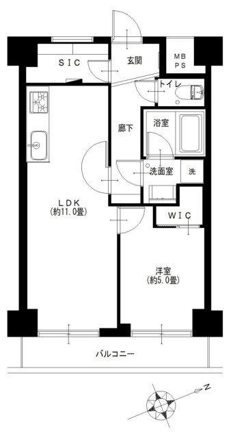 パシフィック早稲田　間取り図